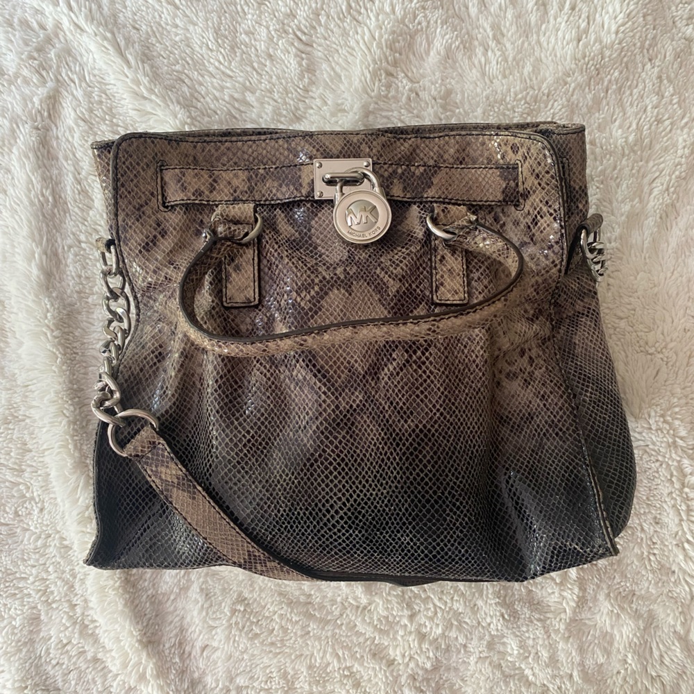 Michael Kors Ombré Crocodile Large Hampton Tote